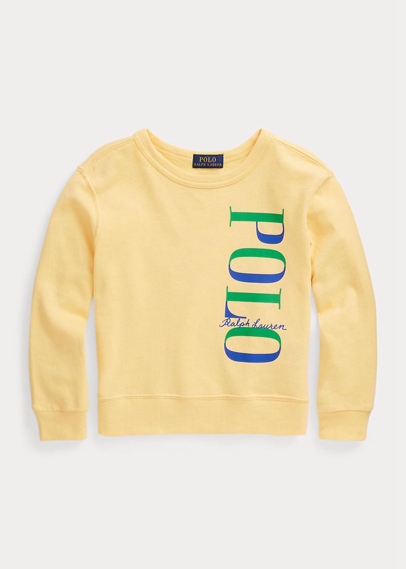 Sudadera Ralph Lauren Niño 1.5-6 Años Logo Spa Terry Chile Amarillo JORBC-0672